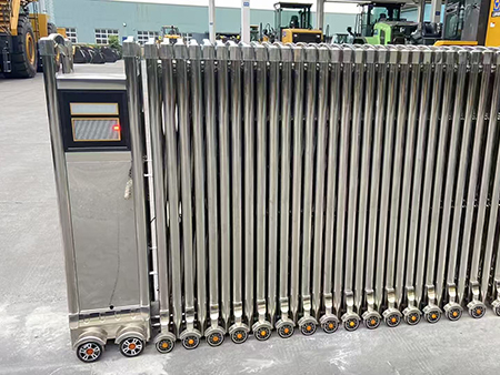 邳州工廠電動(dòng)伸縮門安裝案例